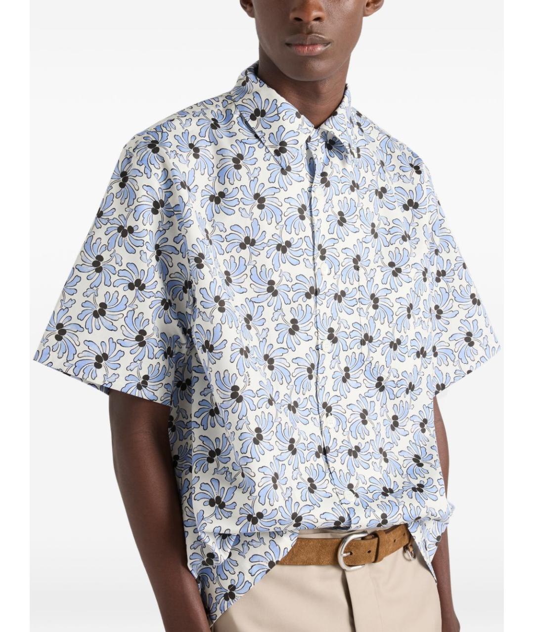 PRADA Мульти хлопковая кэжуал рубашка, фото 2