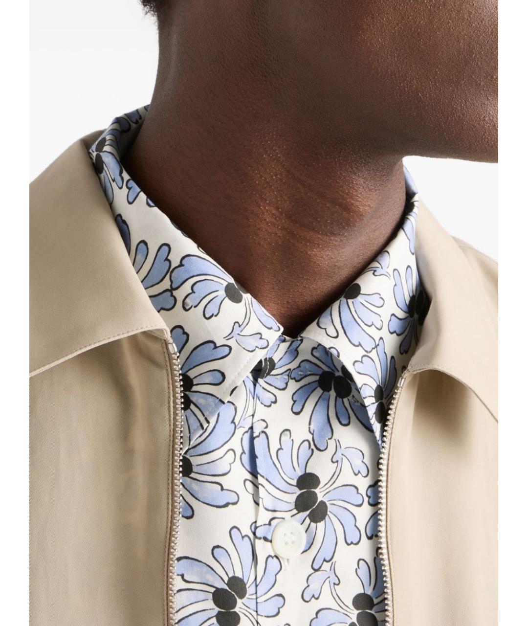 PRADA Мульти хлопковая кэжуал рубашка, фото 3