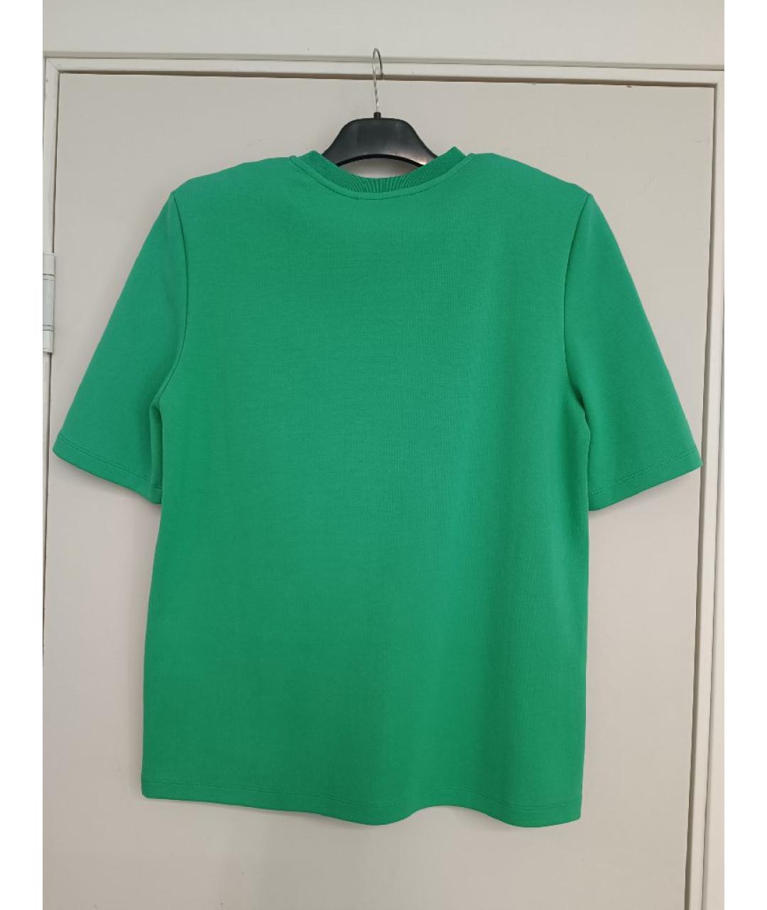THE ATTICO Зеленая хлопковая футболка, фото 2
