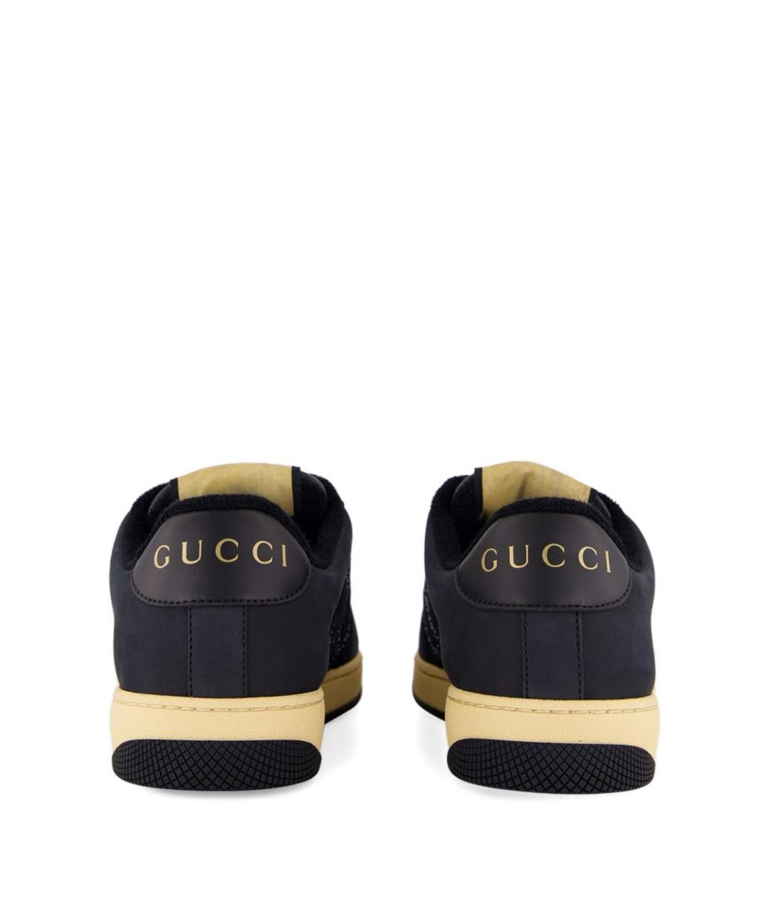 GUCCI Черные текстильные кроссовки, фото 6