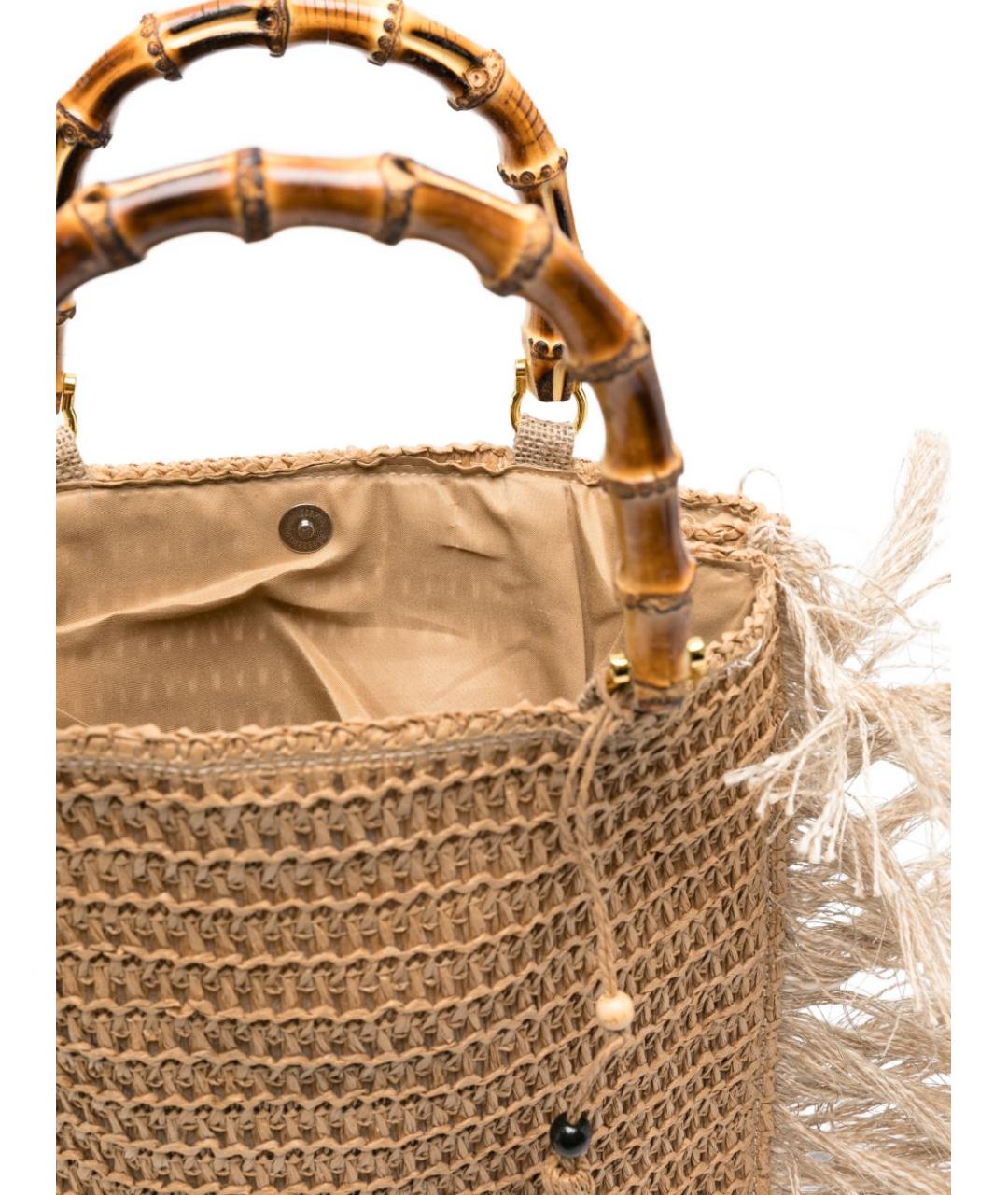 LA MILANESA Бежевая сумка тоут, фото 2