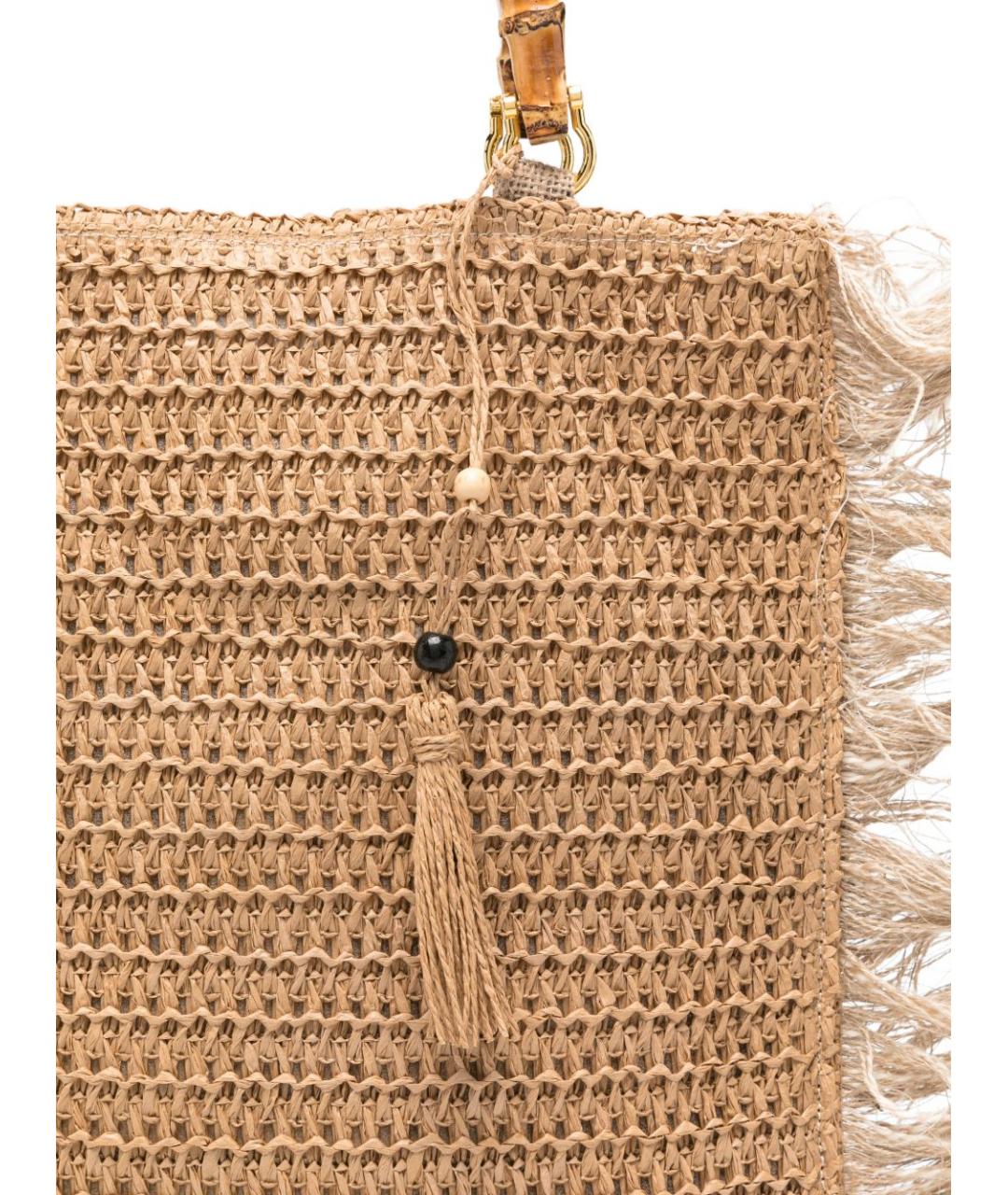 LA MILANESA Бежевая сумка тоут, фото 5