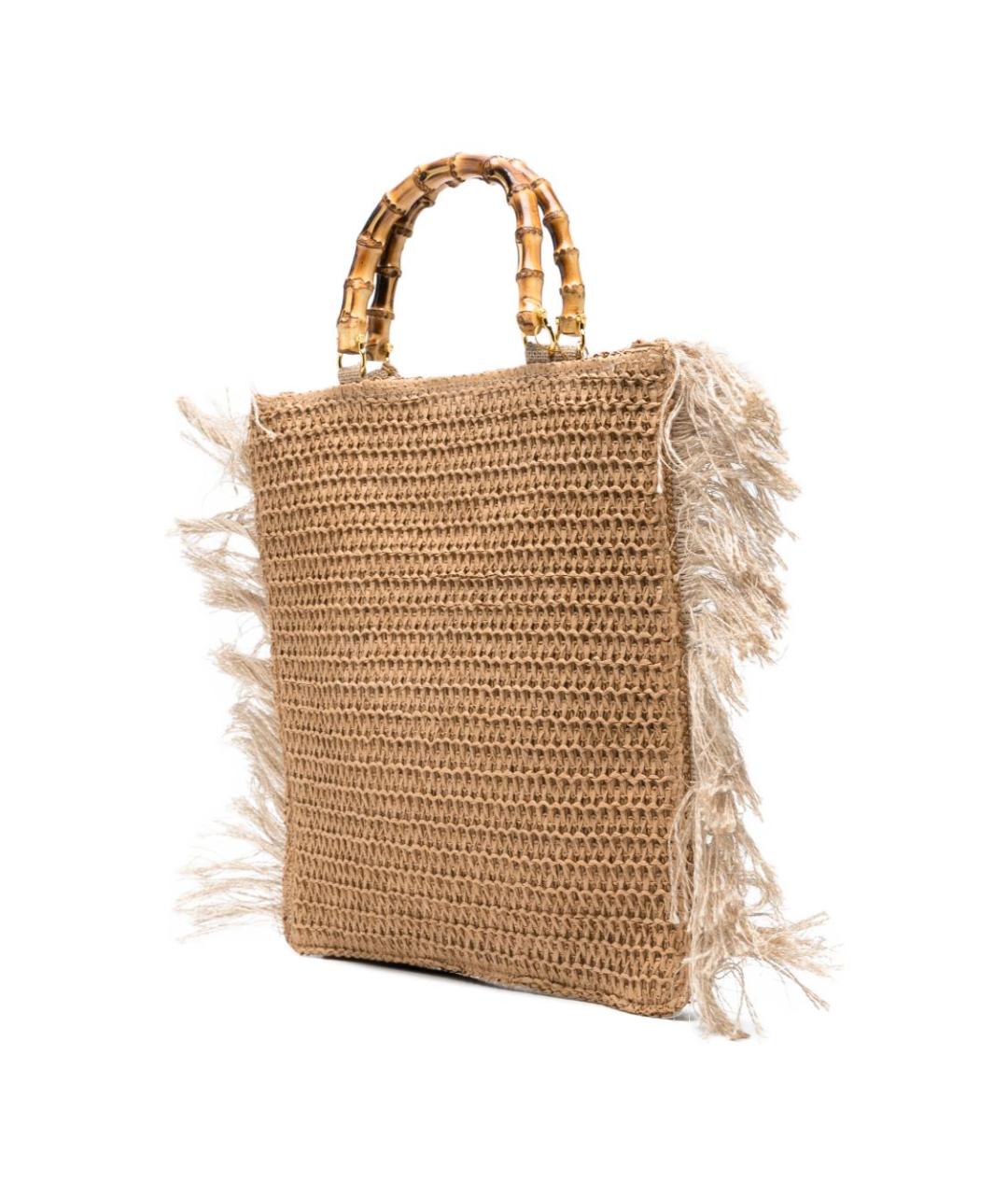 LA MILANESA Бежевая сумка тоут, фото 4