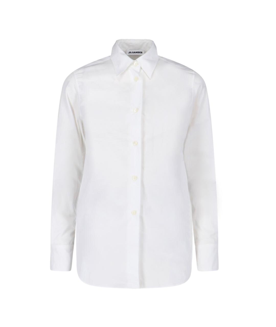 JIL SANDER Белая хлопковая рубашка, фото 1