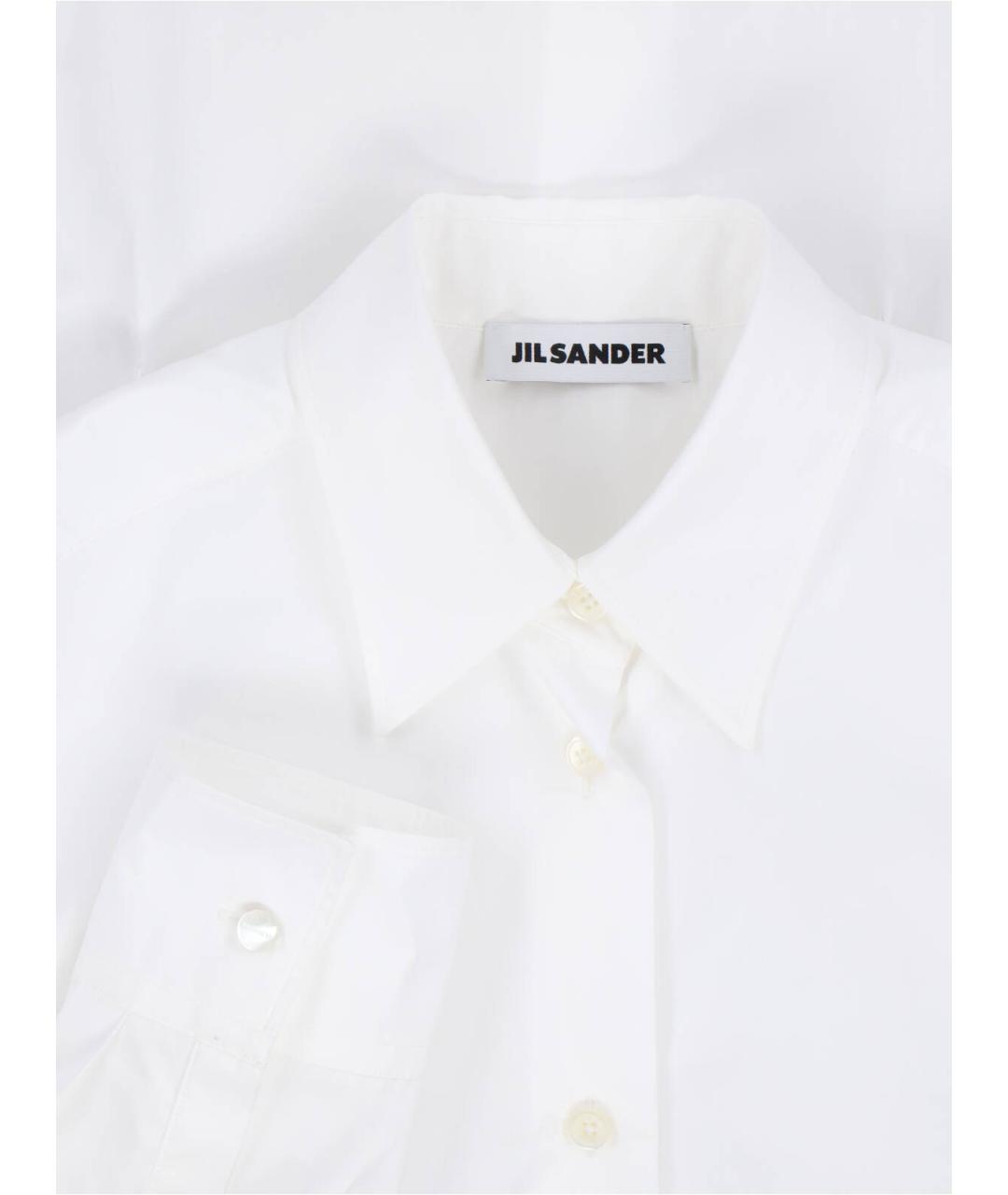 JIL SANDER Белая хлопковая рубашка, фото 3