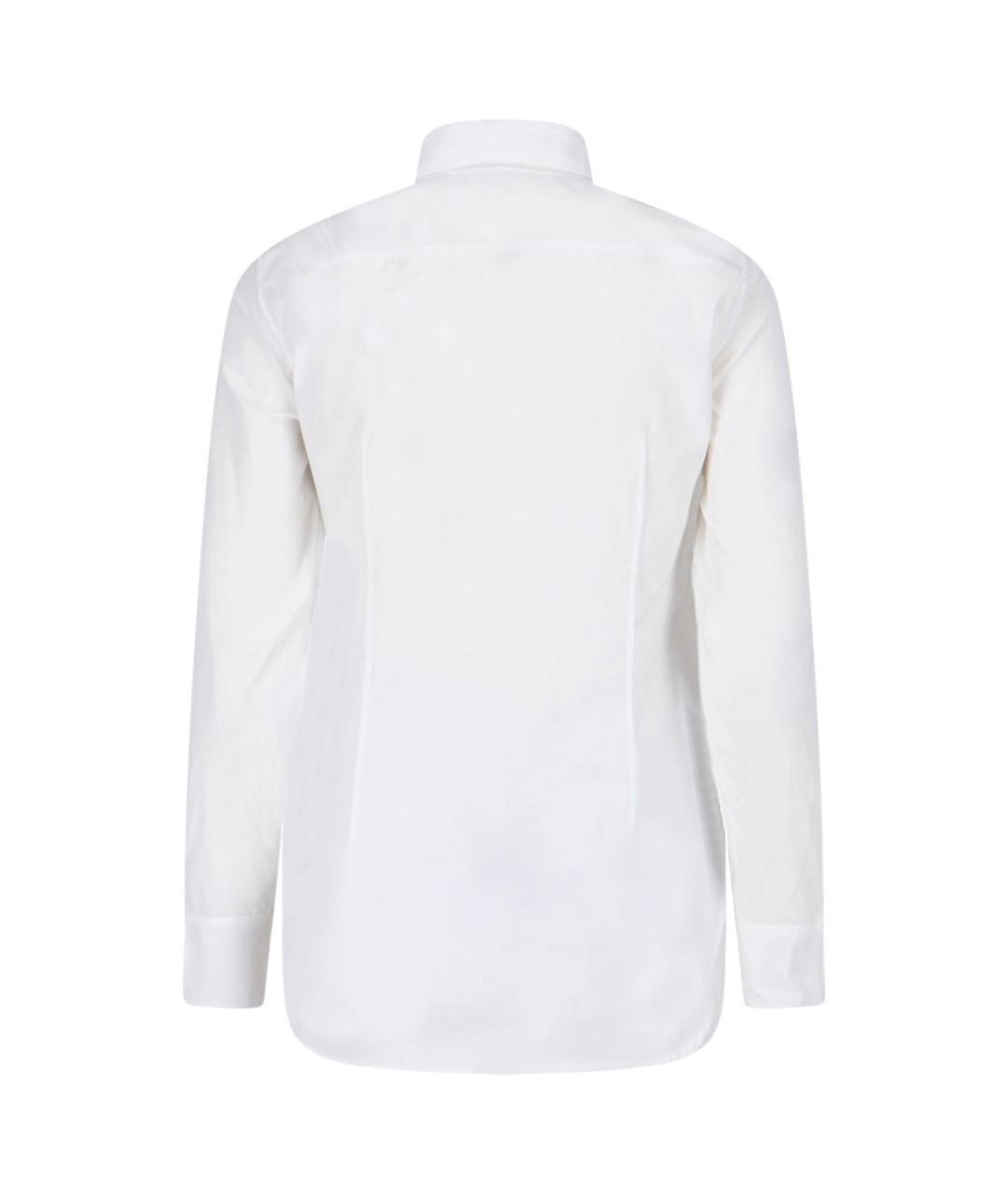 JIL SANDER Белая хлопковая рубашка, фото 2