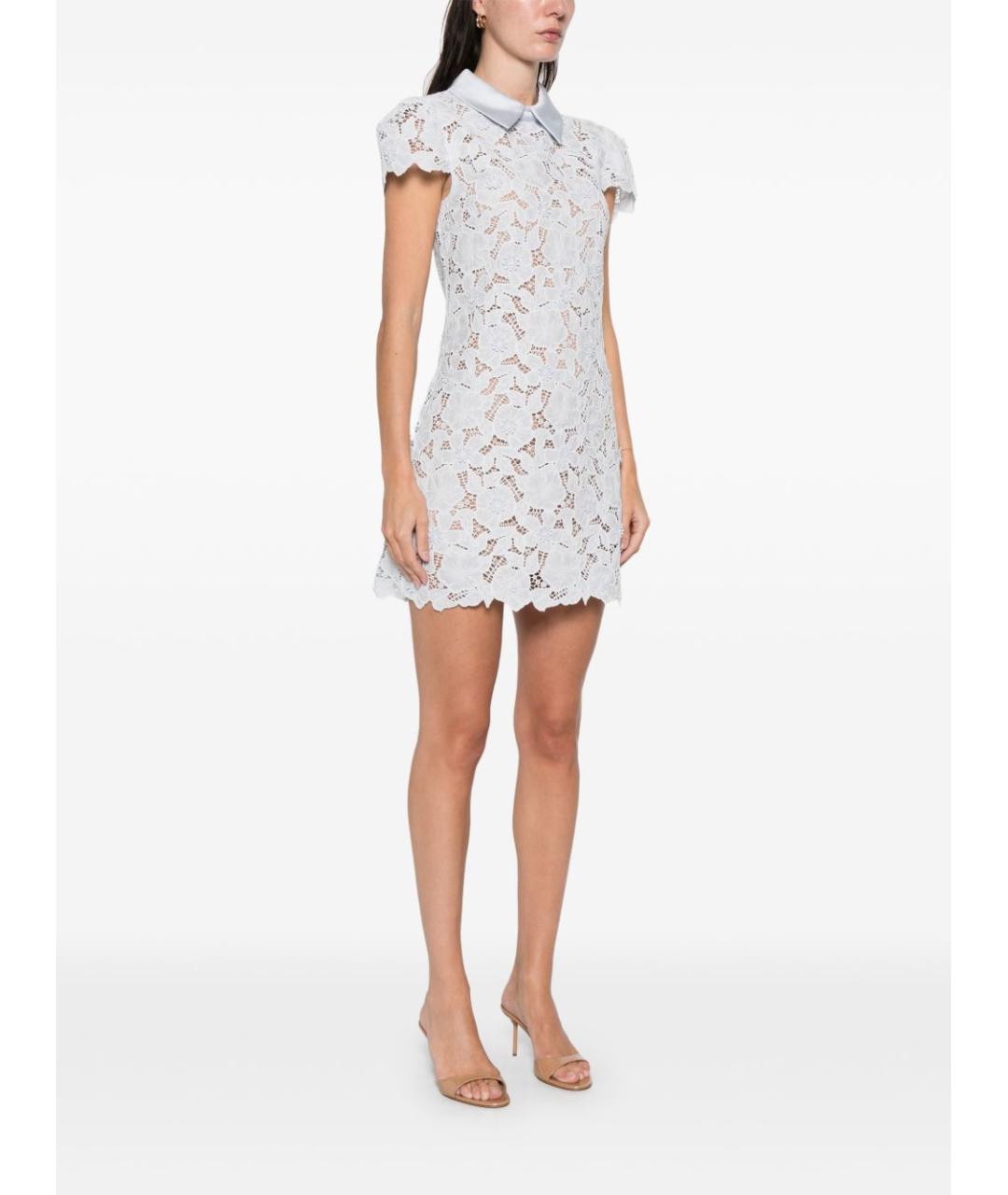 SELF-PORTRAIT Голубое полиэстеровое повседневное платье, фото 5