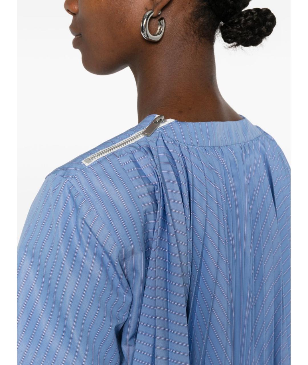 SACAI Голубое повседневное платье, фото 5