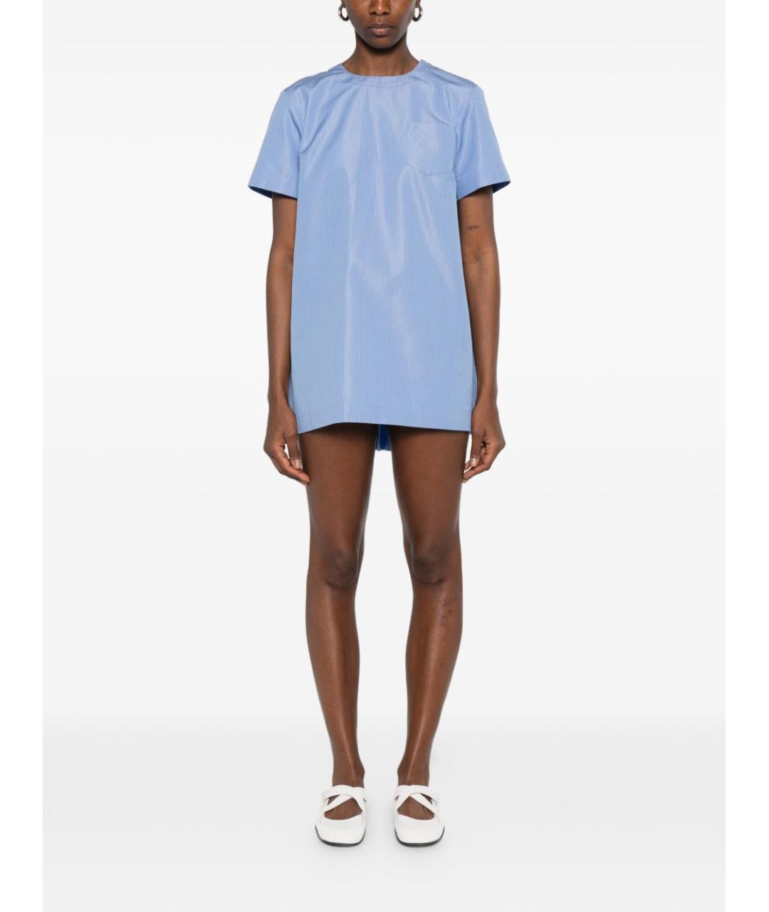 SACAI Голубое повседневное платье, фото 3