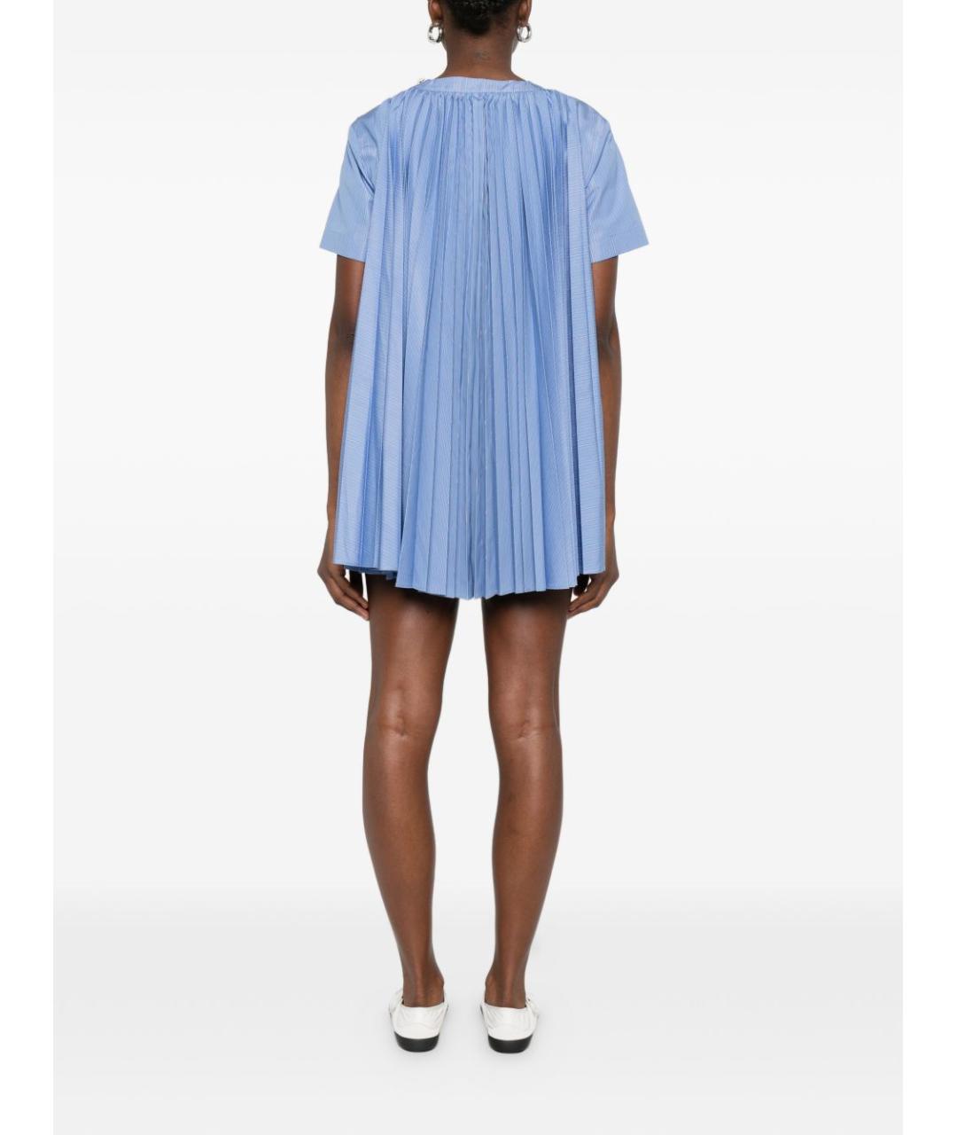 SACAI Голубое повседневное платье, фото 4