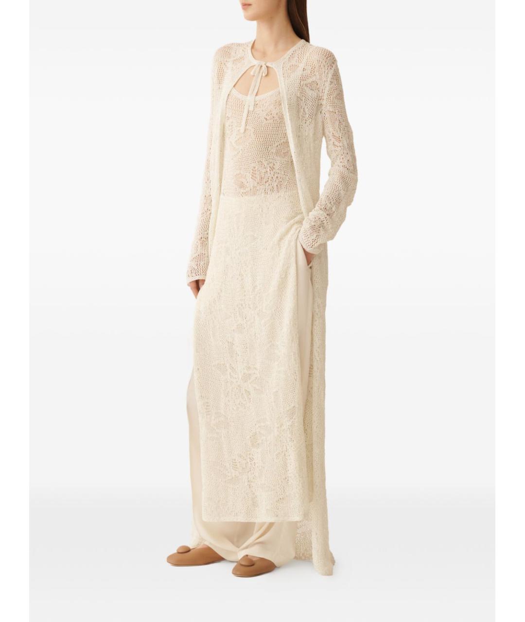 FABIANA FILIPPI Белый хлопковый кардиган, фото 5