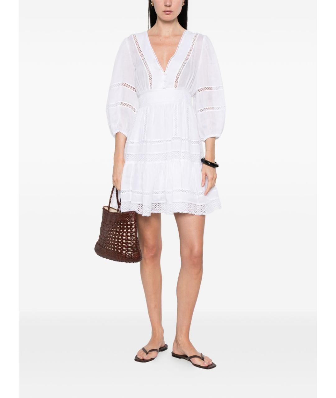 ERMANNO FIRENZE Белое повседневное платье, фото 4