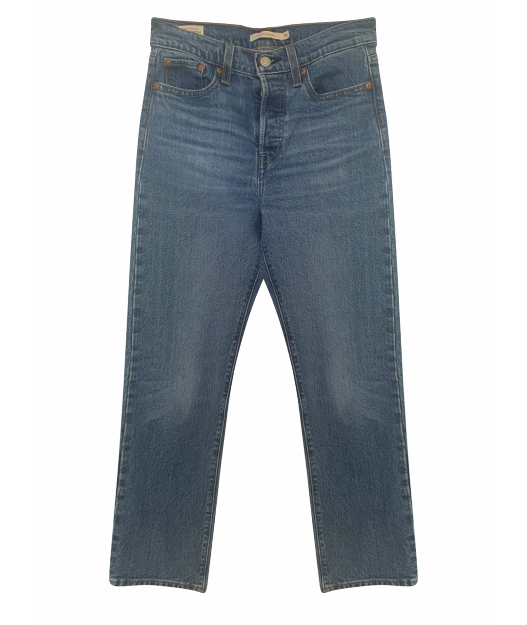 LEVI'S Голубые хлопковые прямые джинсы, фото 1