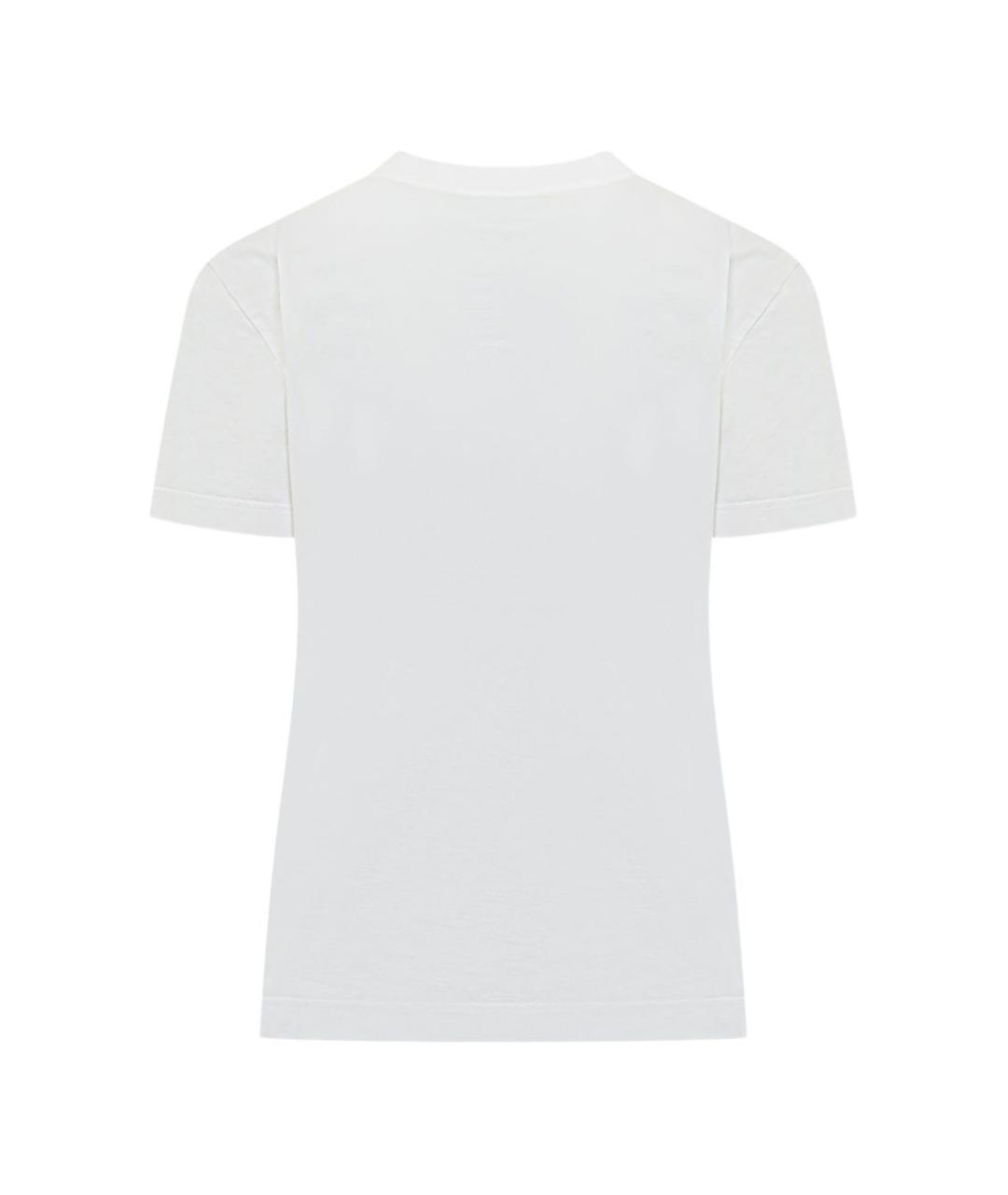 DOLCE&GABBANA Белая хлопковая футболка, фото 2