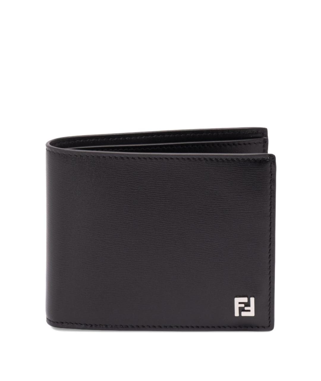 FENDI Черный кожаный кошелек, фото 1