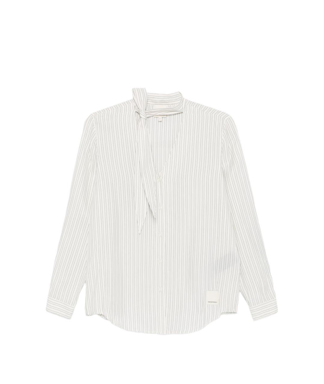 EMPORIO ARMANI Белая вискозная рубашка, фото 1