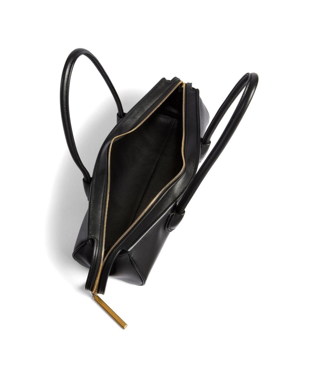 KHAITE Черная кожаная сумка через плечо, фото 3