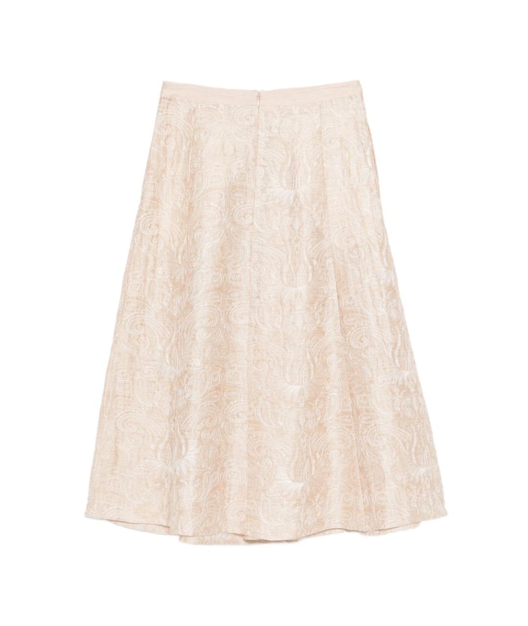 SEVENTY Бежевая юбка миди, фото 2