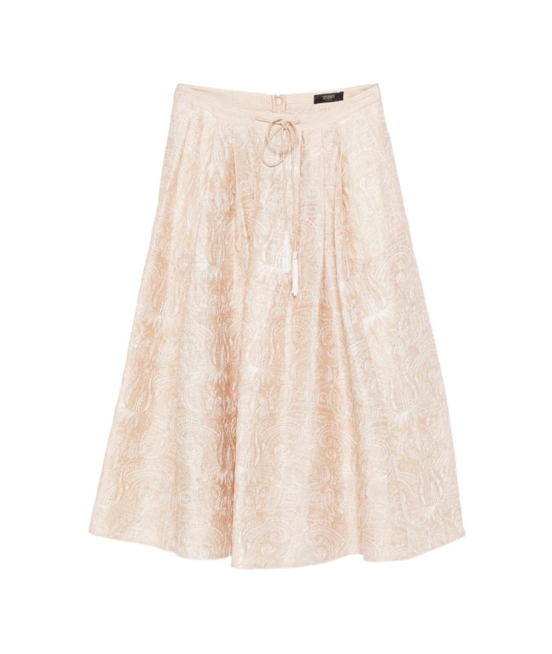 SEVENTY Бежевая юбка миди, фото 1