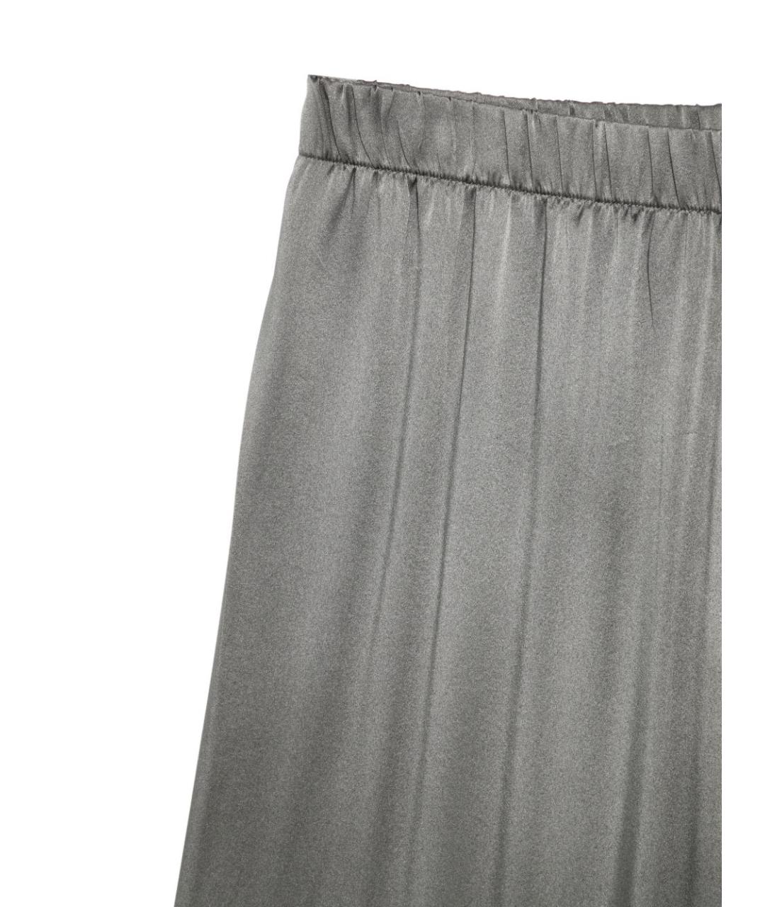 AVANT TOI Серые шелковые брюки широкие, фото 2