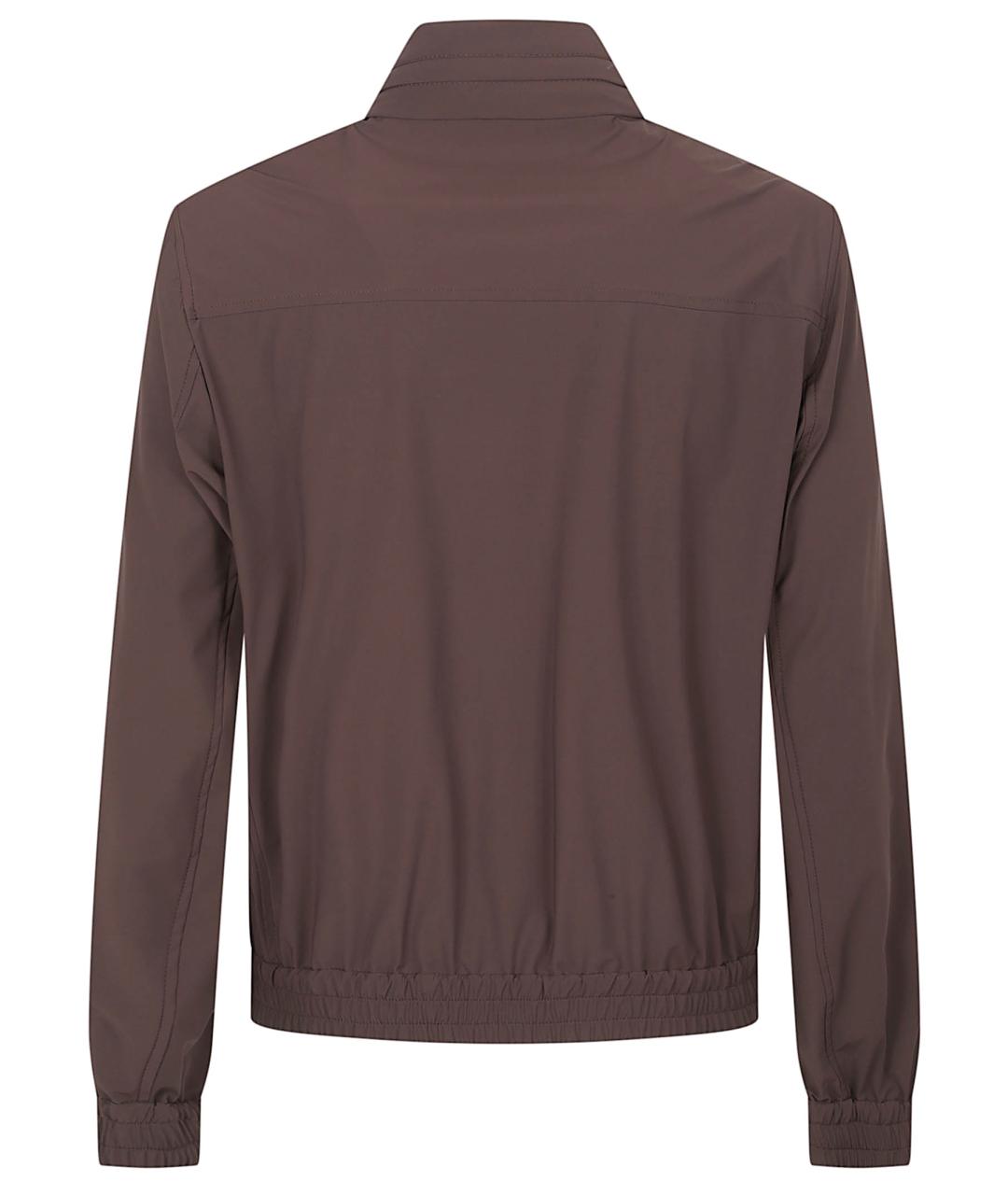 BRUNELLO CUCINELLI Коричневая полиамидовая куртка, фото 3