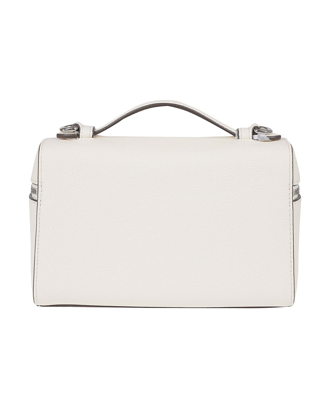 TORY BURCH Белая кожаная сумка с короткими ручками, фото 2