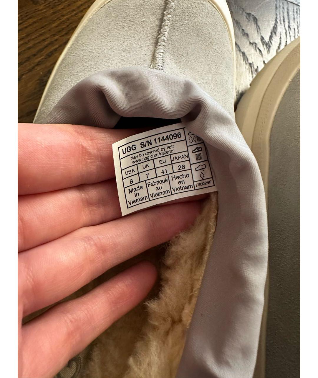 UGG AUSTRALIA Серые замшевые ботинки, фото 5