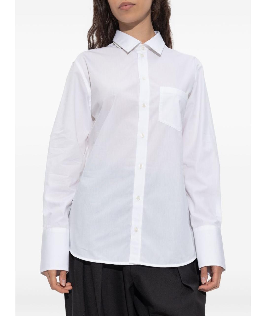 VICTORIA BECKHAM Белая хлопковая рубашка, фото 4