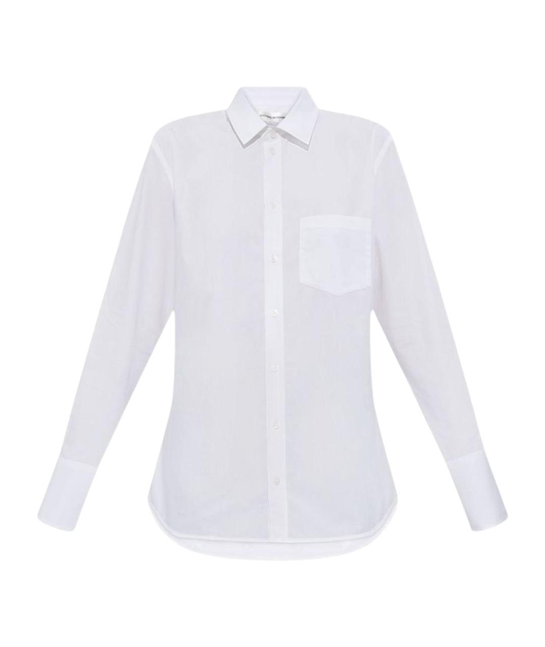VICTORIA BECKHAM Белая хлопковая рубашка, фото 1