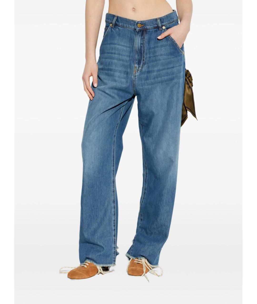 DARKPARK Синие хлопковые прямые джинсы, фото 4