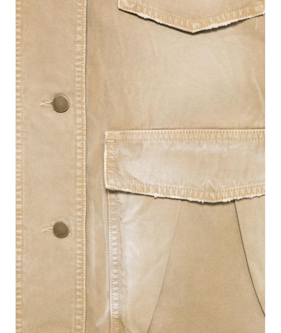 SEMICOUTURE Бежевая хлопковая куртка, фото 3