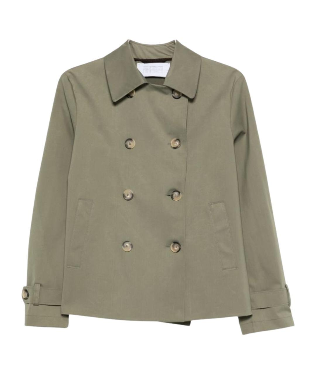 HARRIS WHARF LONDON Зеленый тренч/плащ, фото 3