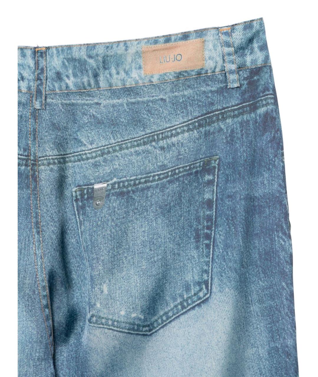 LIU JO Синие прямые джинсы, фото 3