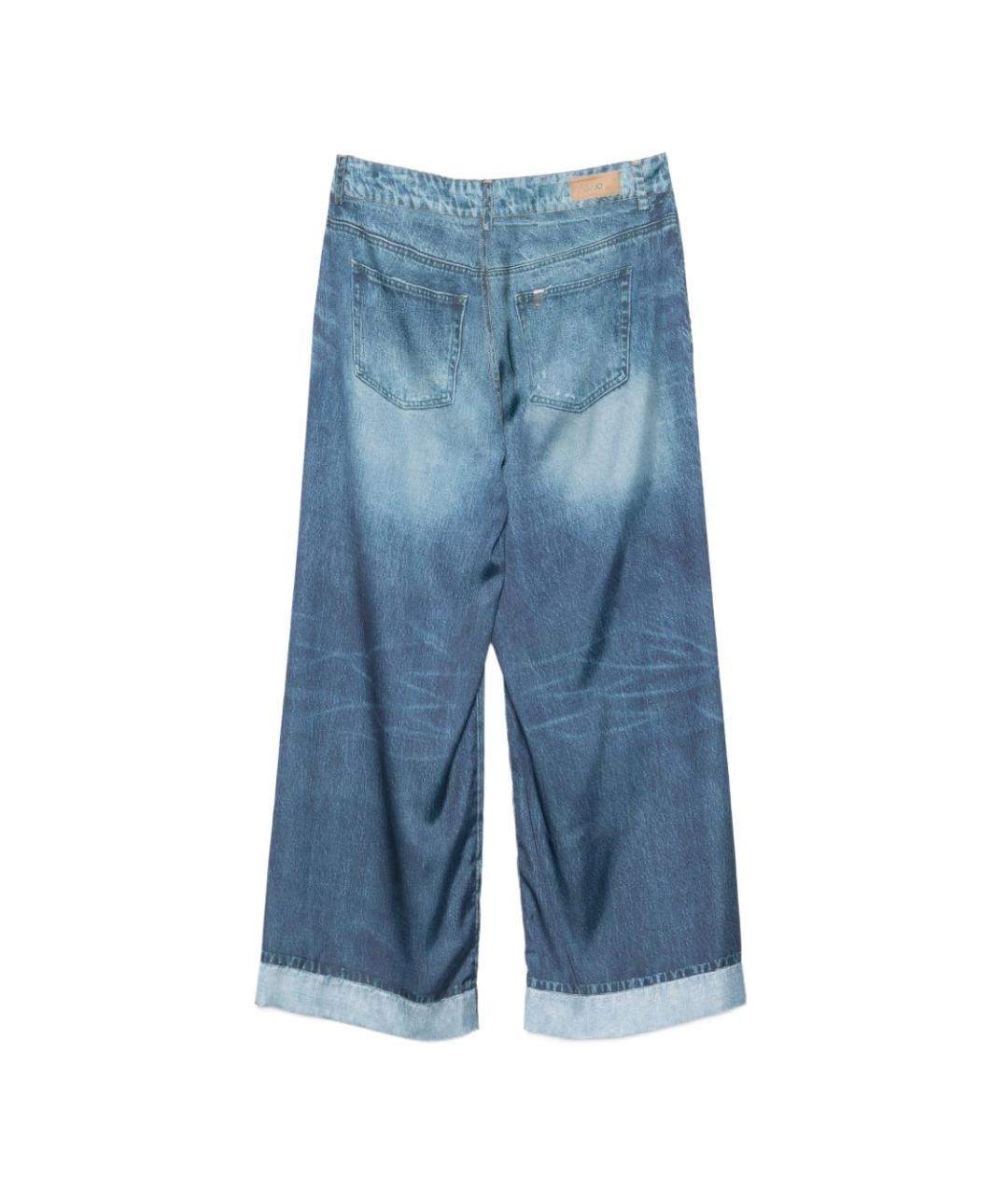 LIU JO Синие прямые джинсы, фото 2