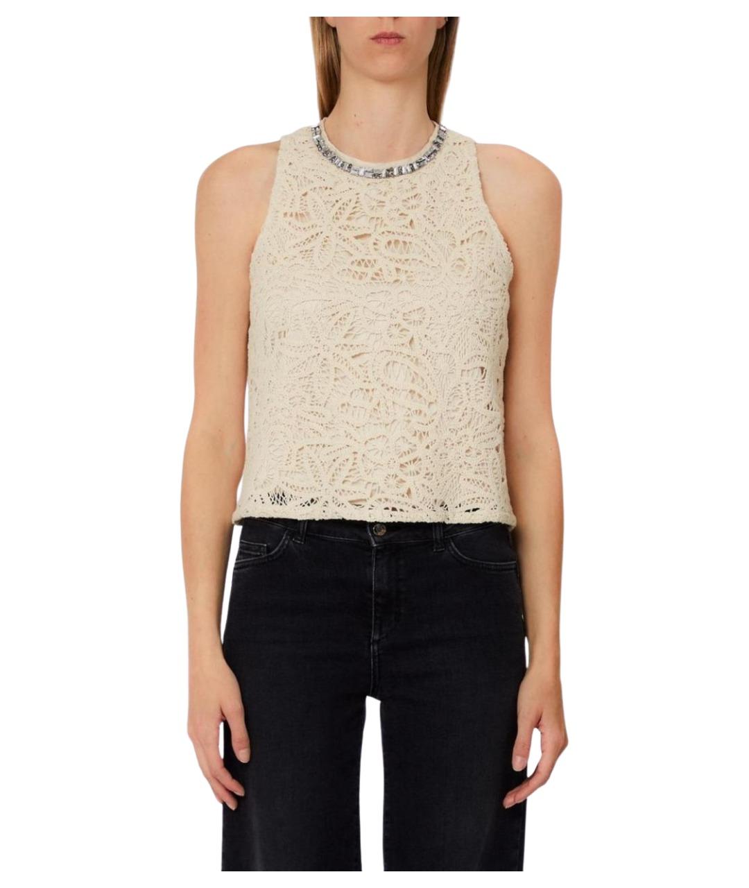 LIU JO Бежевая хлопковая блузы, фото 1