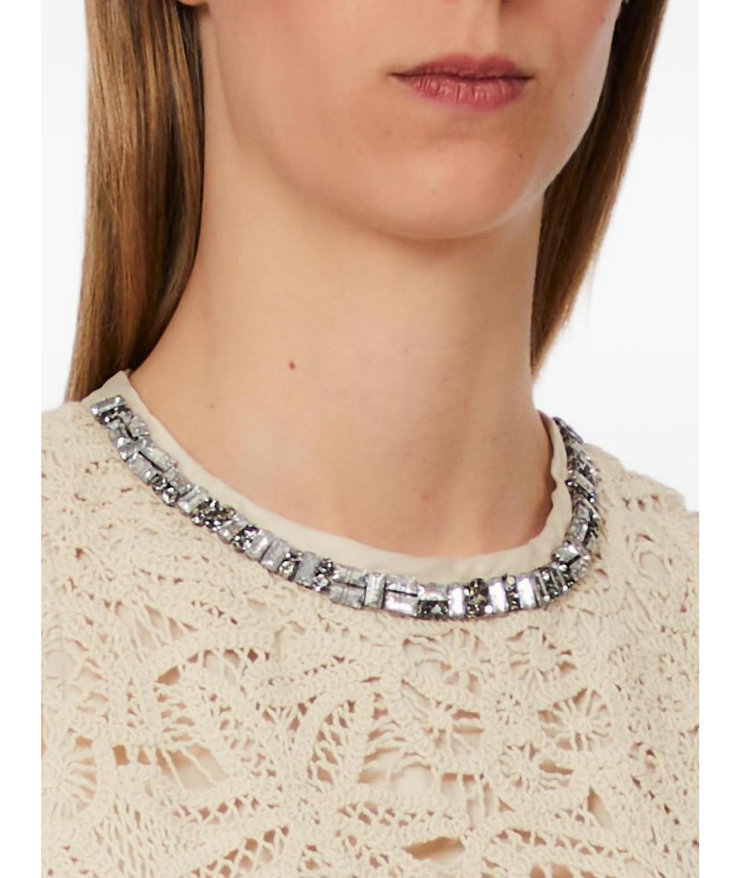 LIU JO Бежевая хлопковая блузы, фото 2