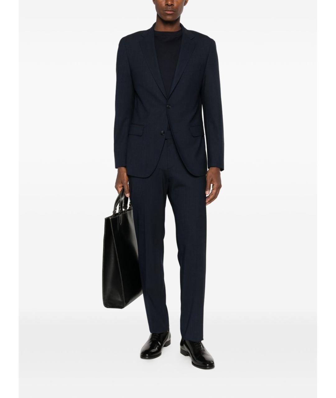 HUGO BOSS Темно-синий классический костюм, фото 4