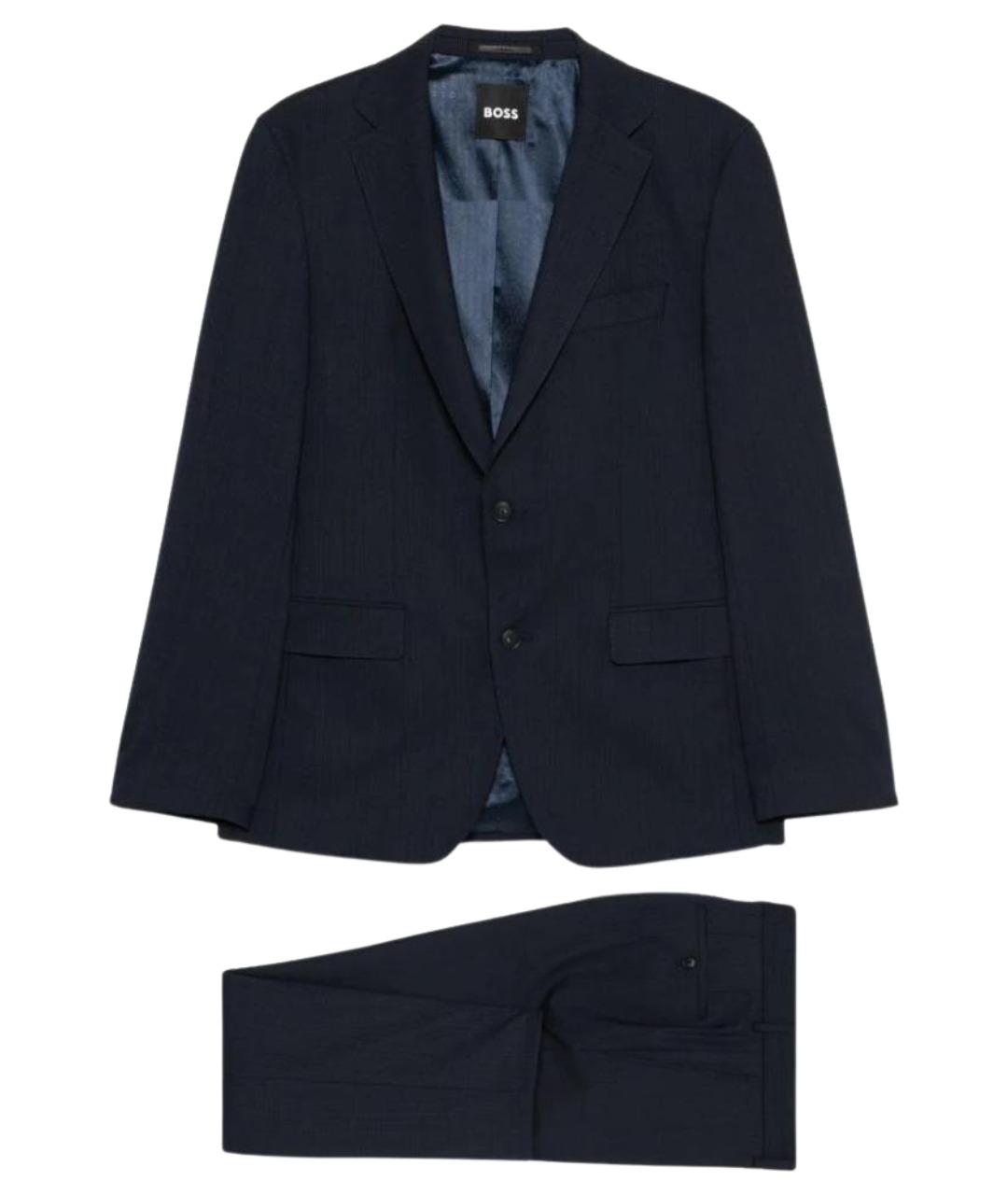 HUGO BOSS Темно-синий классический костюм, фото 1