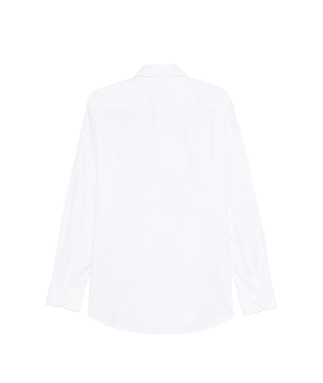 HUGO BOSS Белая хлопковая классическая рубашка, фото 3