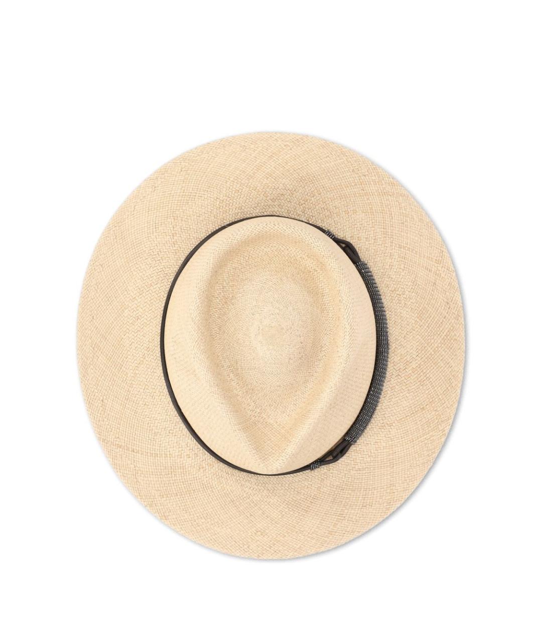 BRUNELLO CUCINELLI Бежевая шляпа, фото 2