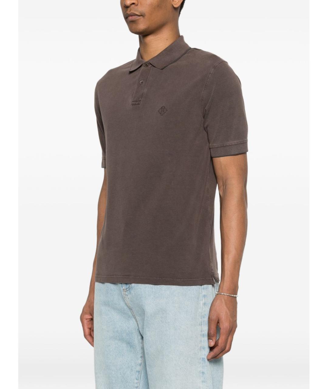 HERNO Коричневая футболка, фото 2