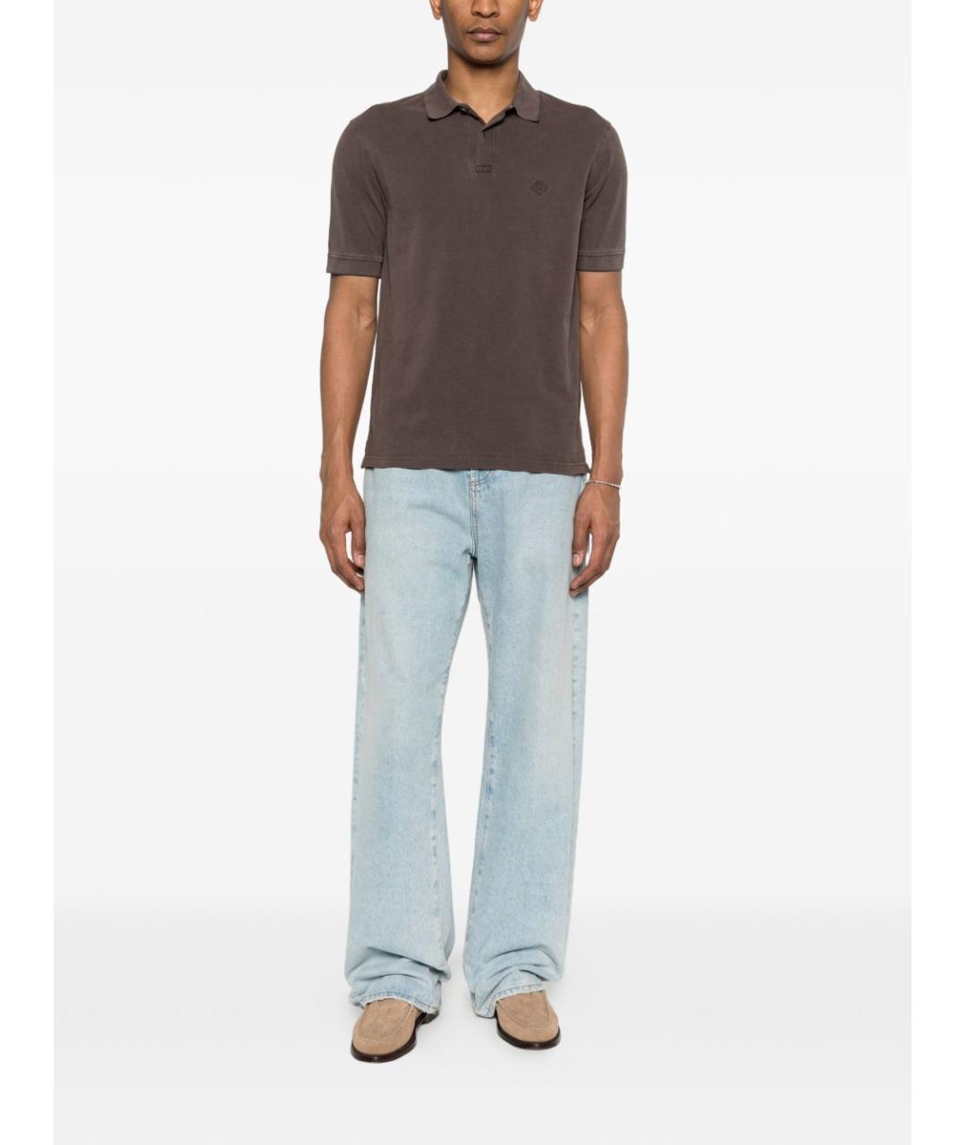 HERNO Коричневая футболка, фото 4