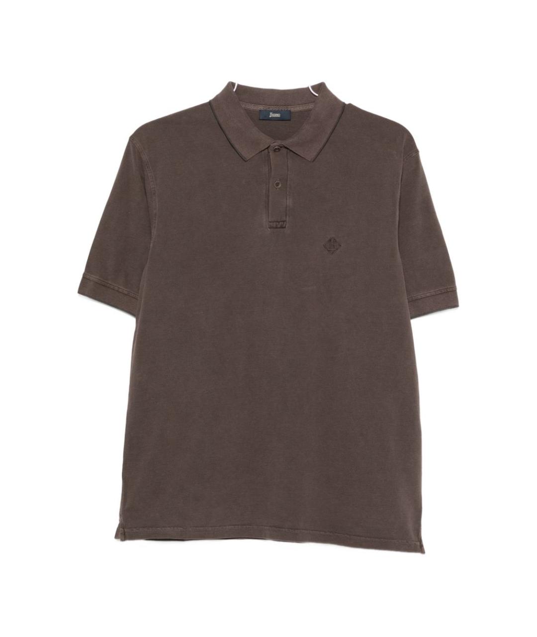 HERNO Коричневая футболка, фото 1