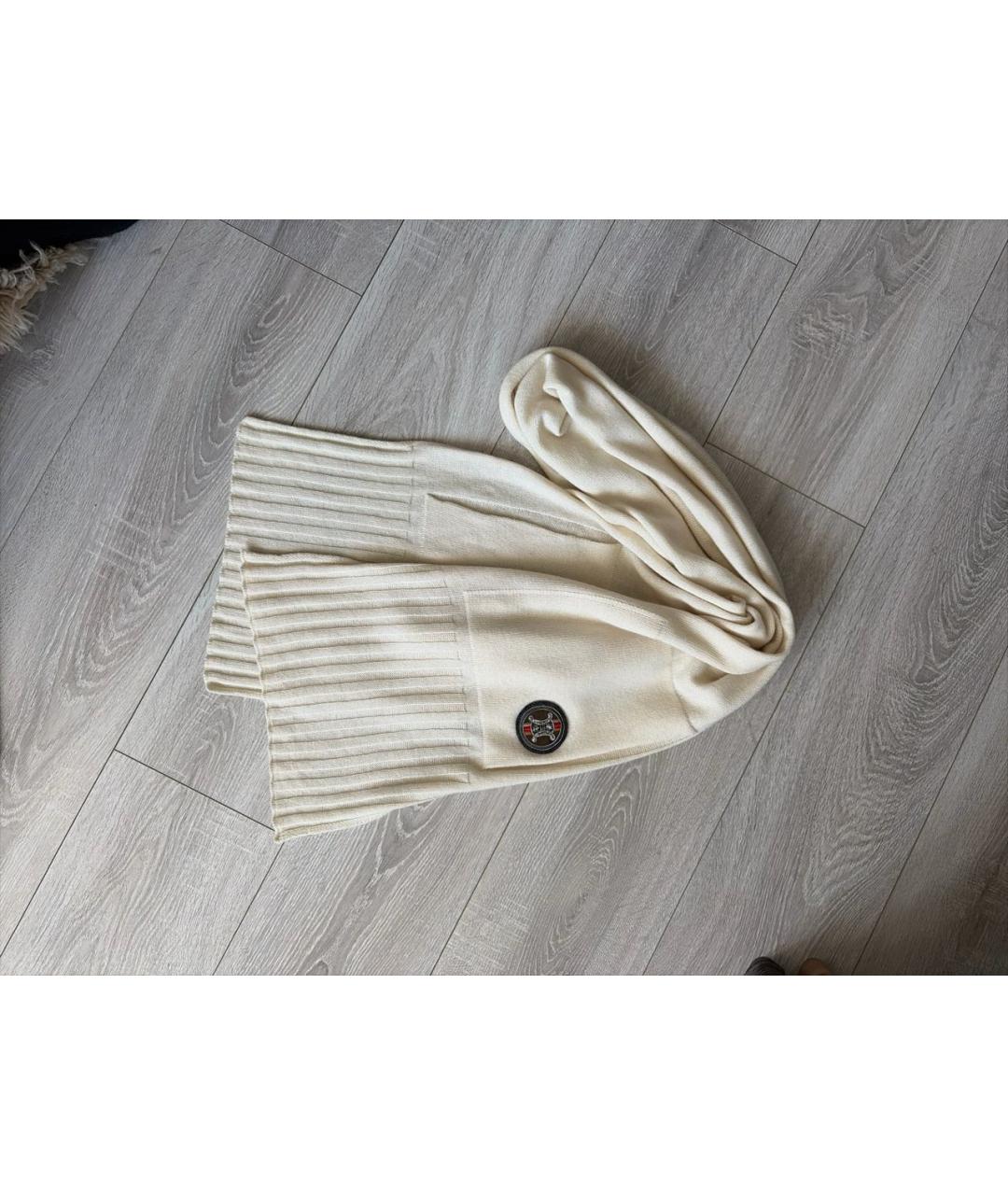 CELINE Бежевый кашемировый шарф, фото 4