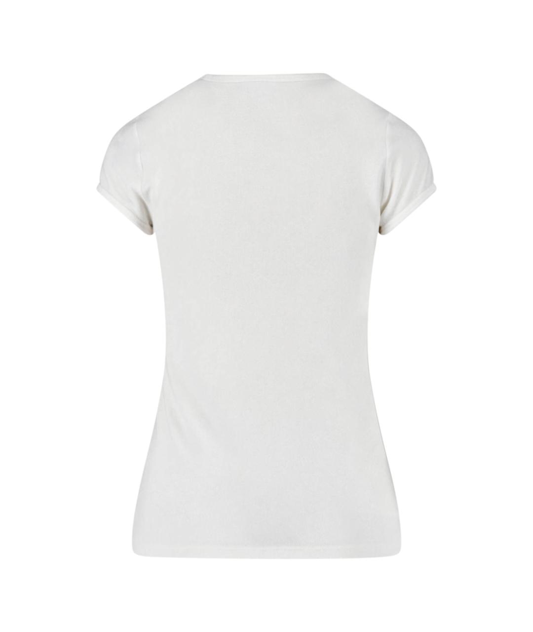 COURREGES Белая вискозная футболка, фото 2