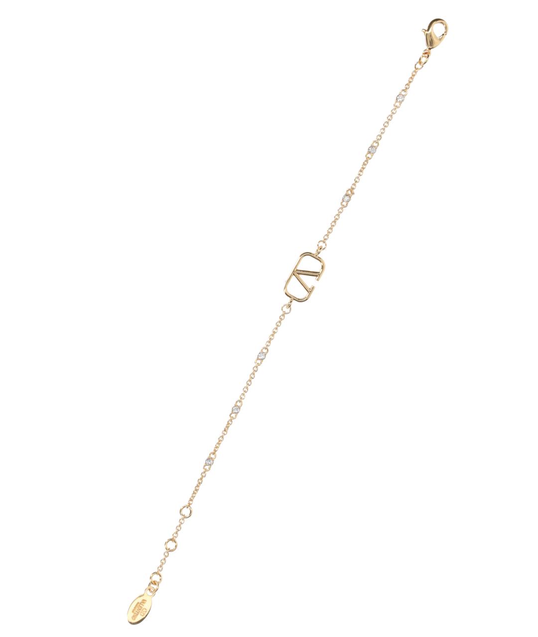 VALENTINO Золотой металлический браслет, фото 3