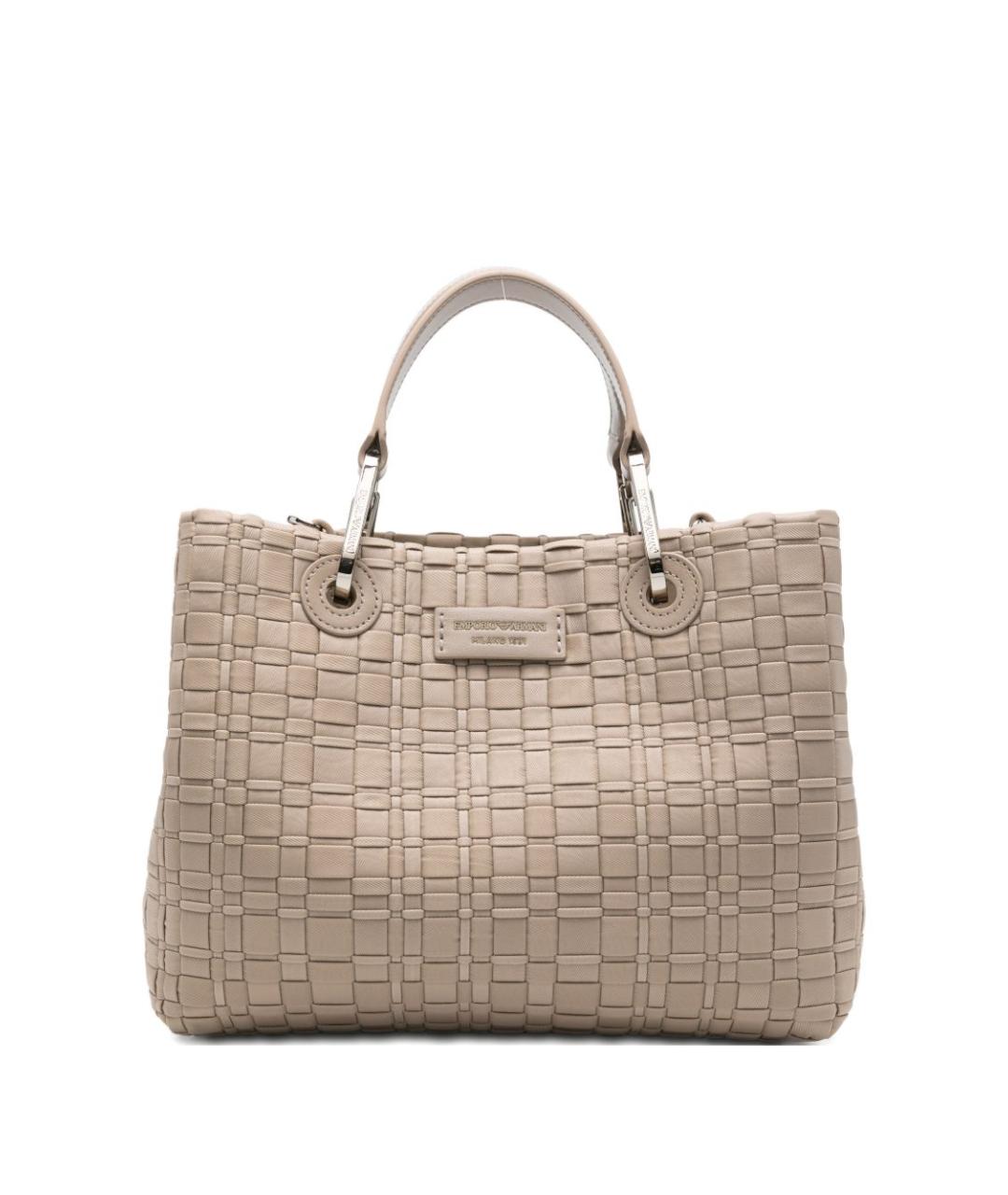 EMPORIO ARMANI Серая синтетическая сумка тоут, фото 1