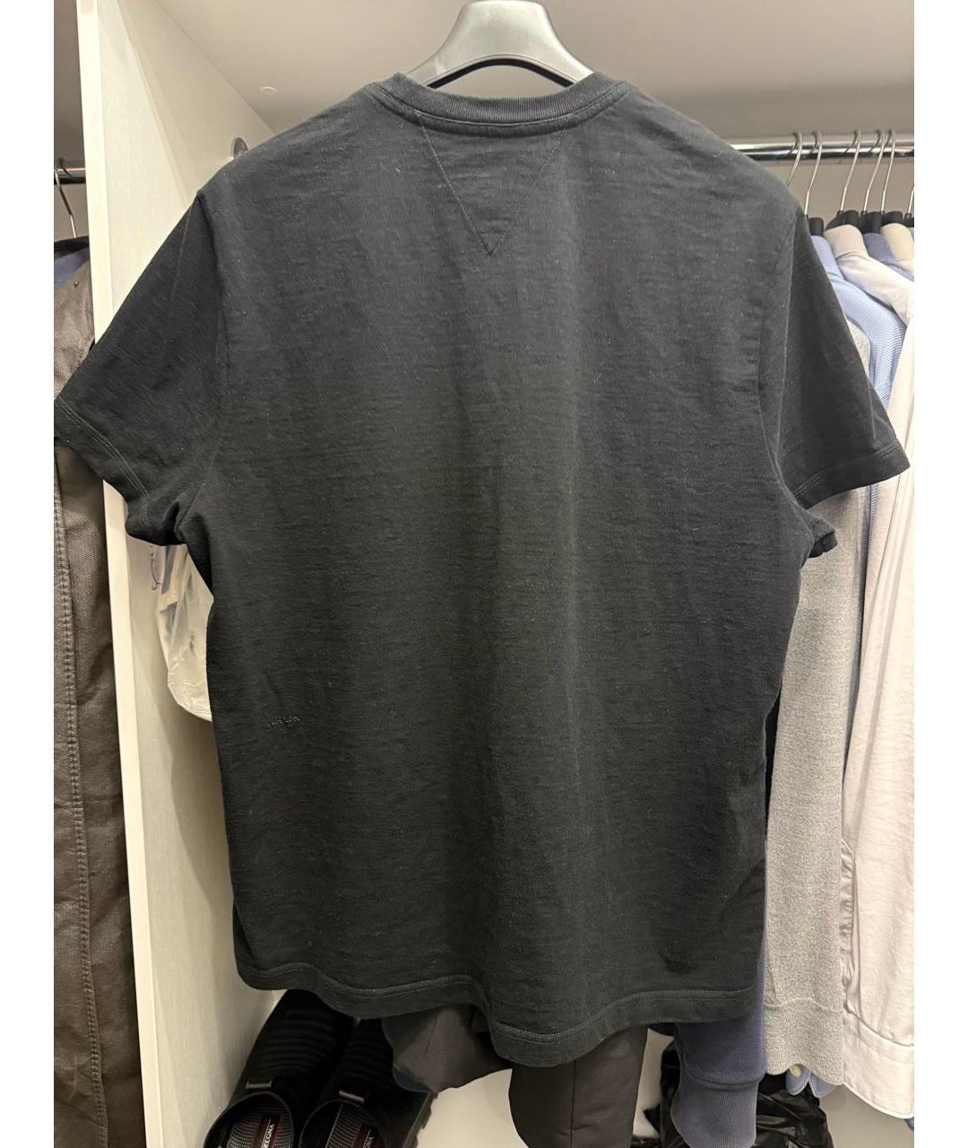 BOTTEGA VENETA Черная хлопковая футболка, фото 2