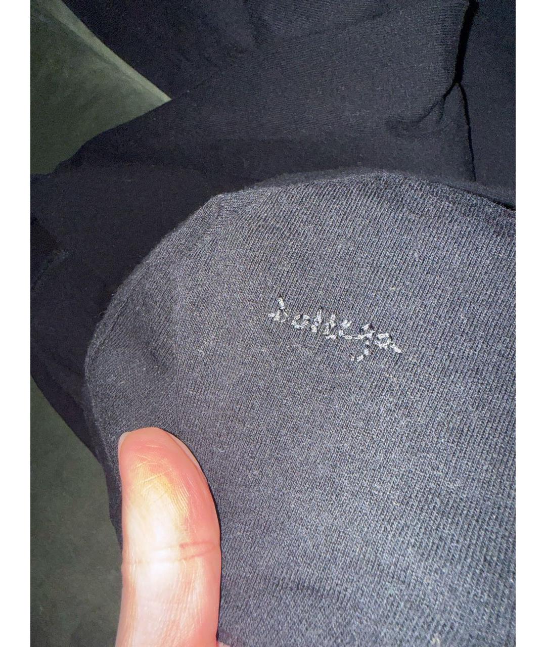 BOTTEGA VENETA Черная хлопковая футболка, фото 5