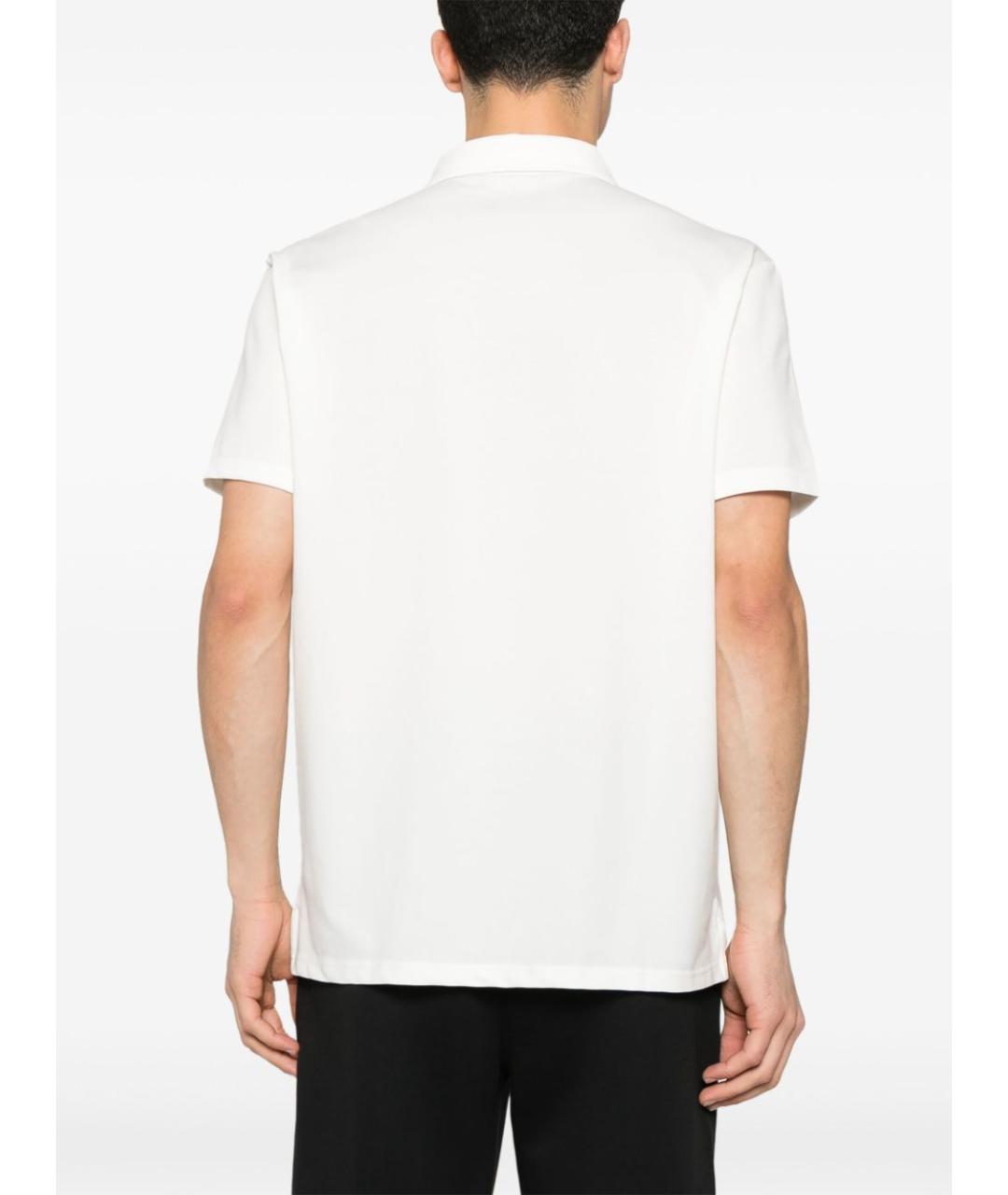 PEUTEREY Белое хлопковое поло с коротким рукавом, фото 2